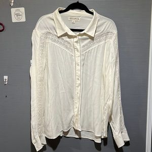 XL Idyllwind Ivory Button Down shirt